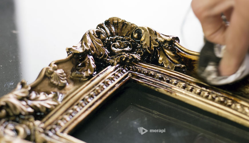 Como pintar gesso - envelhecimento da peça