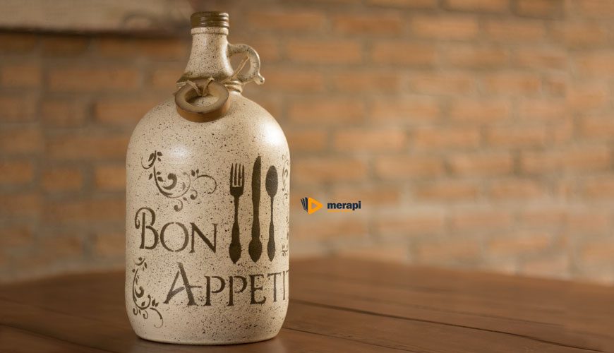 Garrafão com Stencil