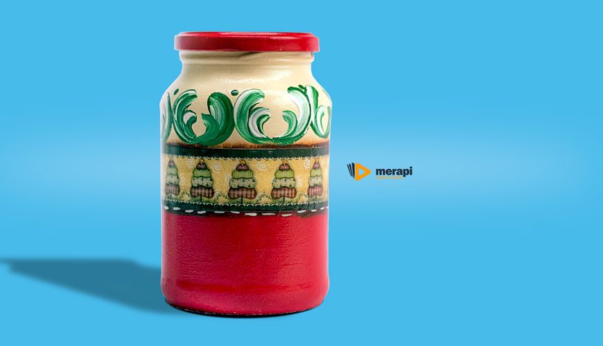 Vidro Pintado para o Natal